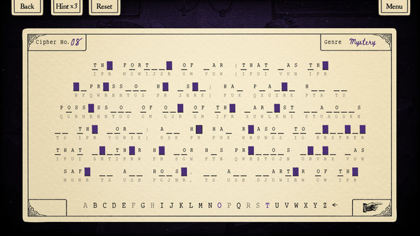 Prose & Codes gameplay screenshot