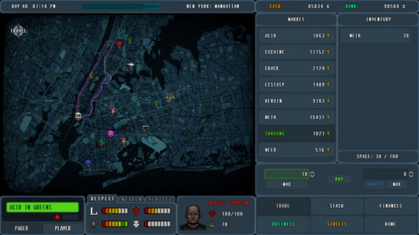 PUSHER - Drug Tycoon gameplay screenshot