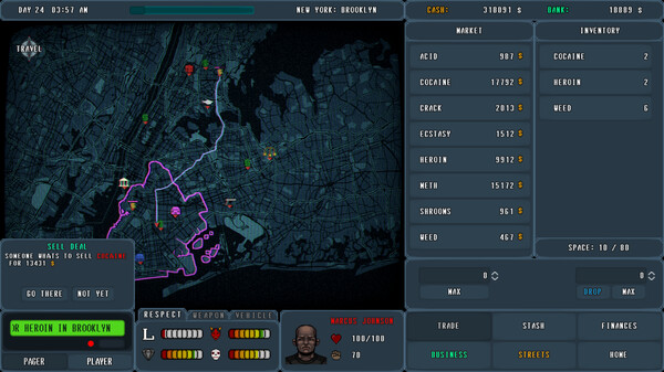 PUSHER - Drug Tycoon gameplay screenshot