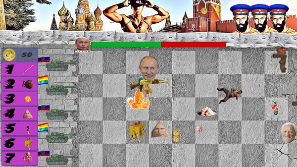 Putin VS Zombies gameplay screenshot