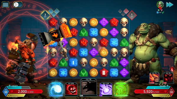 Puzzle Quest 3 gameplay screenshot