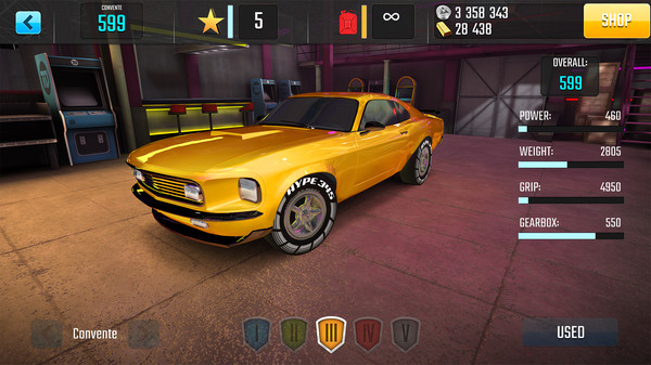 Racing Classics: Drag Race Simulator gameplay screenshot