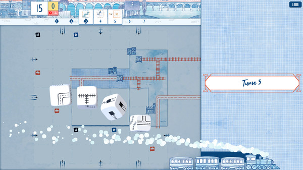 Railroad Ink Challenge gameplay screenshot