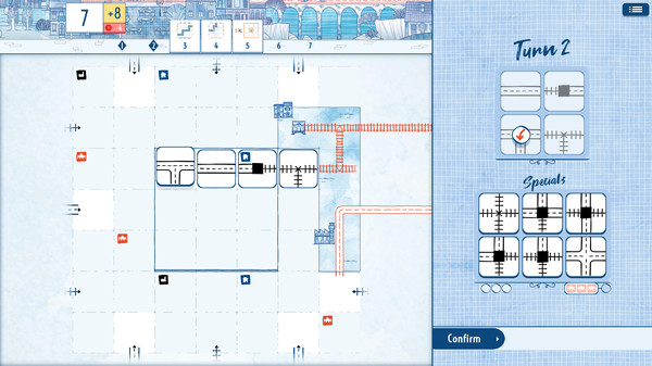 Railroad Ink Challenge gameplay screenshot