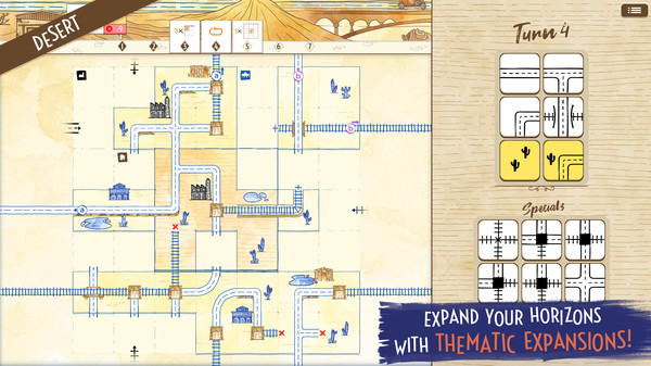 Railroad Ink Challenge gameplay screenshot