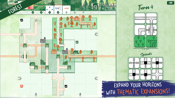 Railroad Ink Challenge gameplay screenshot