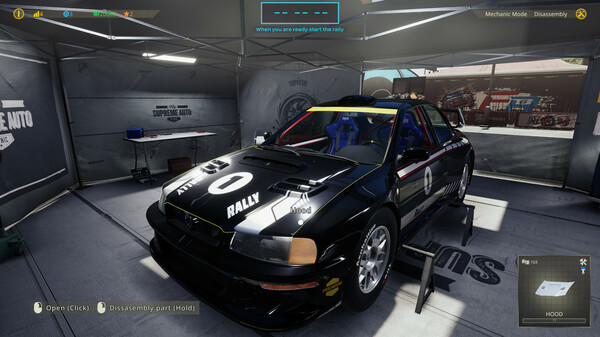 Rally Mechanic Simulator: Prologue gameplay screenshot