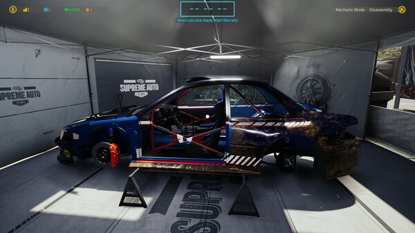 Rally Mechanic Simulator: Prologue gameplay screenshot