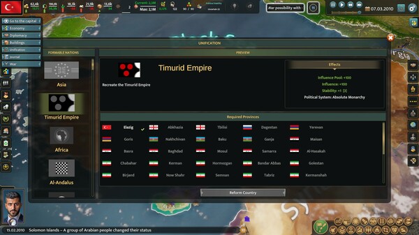 Realpolitiks 3: Earth and Beyond gameplay screenshot