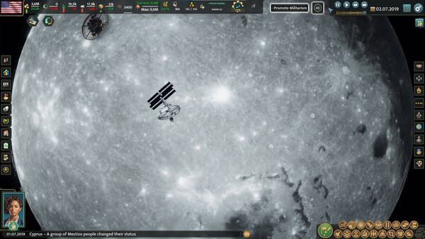 Realpolitiks 3: Earth and Beyond gameplay screenshot