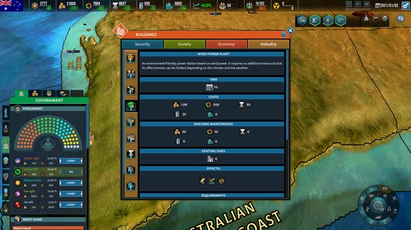 Realpolitiks II gameplay screenshot