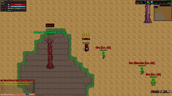 Rebornia - MMORPG 2D gameplay screenshot
