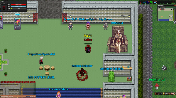 Rebornia - MMORPG 2D gameplay screenshot