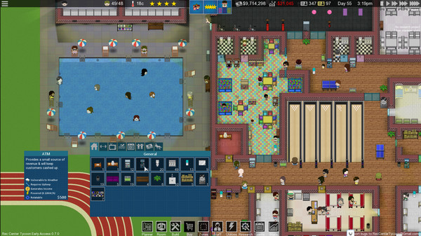 Rec Center Tycoon - Management Simulator gameplay screenshot