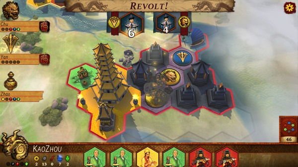 Reiner Knizia Yellow & Yangtze gameplay screenshot