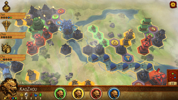 Reiner Knizia Yellow & Yangtze gameplay screenshot