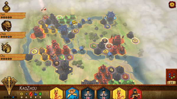 Reiner Knizia Yellow & Yangtze gameplay screenshot