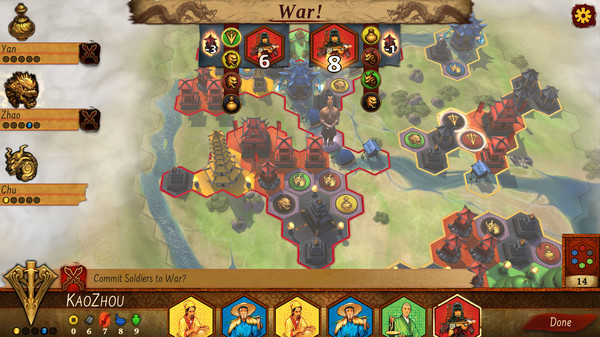 Reiner Knizia Yellow & Yangtze gameplay screenshot