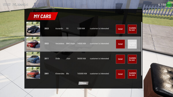 Rent A Car Simulator 24: Prologue gameplay screenshot
