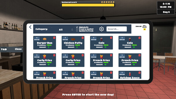 Restaurant Owner: Prologue gameplay screenshot