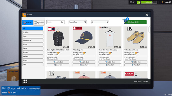 Retail Company Simulator: Prologue gameplay screenshot
