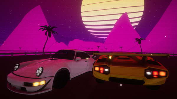 RetroDrift: Retrowave Online Road gameplay screenshot