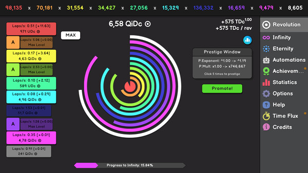 Revolution Idle gameplay screenshot