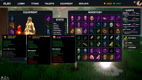 Ring of Titans gameplay screenshot