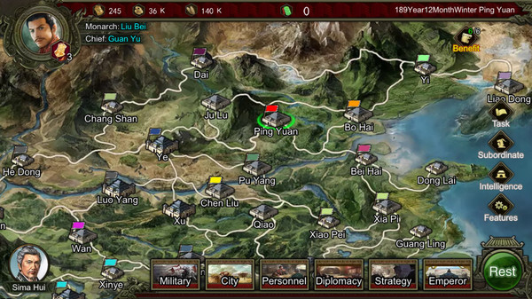 Rise Of Three Kingdoms gameplay screenshot