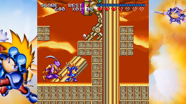 Rocket Knight Adventures: Re-Sparked Collection gameplay screenshot