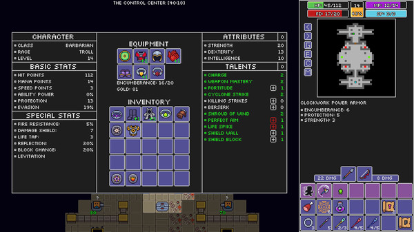 Rogue Fable III gameplay screenshot