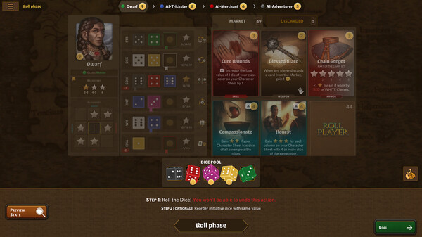 Roll Player - The Board Game gameplay screenshot