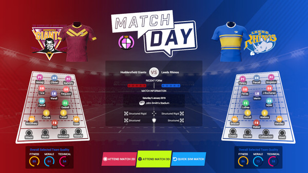 Rugby League Team Manager 3 gameplay screenshot
