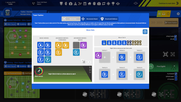 Rugby League Team Manager 3 gameplay screenshot
