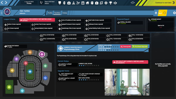 Rugby Union Team Manager 3 gameplay screenshot