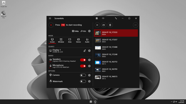 Screenbits - Screen Recorder gameplay screenshot