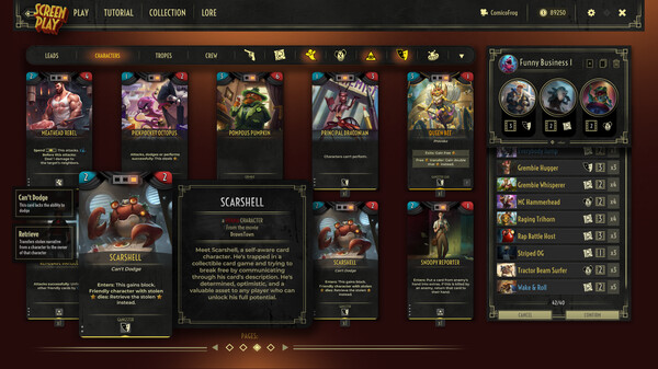 ScreenPlay CCG gameplay screenshot