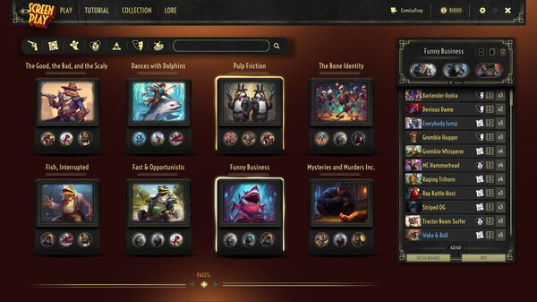 ScreenPlay CCG gameplay screenshot