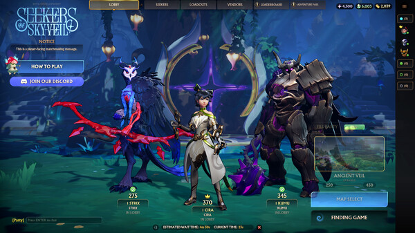 Seekers of Skyveil gameplay screenshot