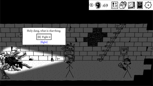 Shadows Over Loathing gameplay screenshot