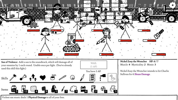 Shadows Over Loathing gameplay screenshot