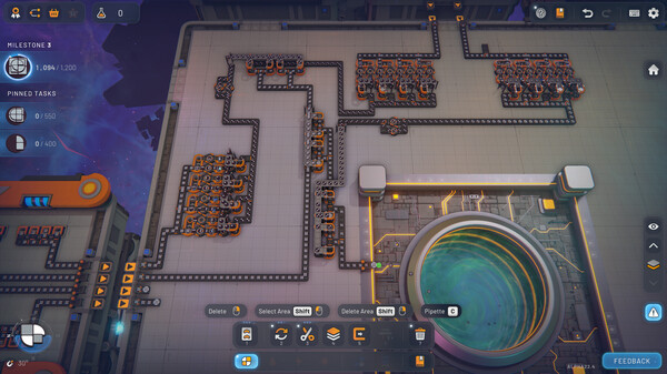 shapez 2 gameplay screenshot