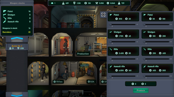 Shelter Manager gameplay screenshot