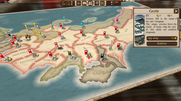 Shogun's Empire: Hex Commander gameplay screenshot