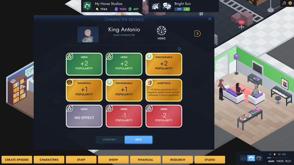 Showrunner gameplay screenshot