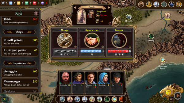 Silmaris: Dice Kingdom gameplay screenshot