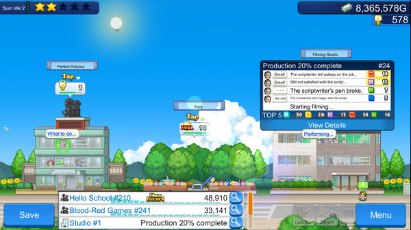 Silver Screen Story gameplay screenshot