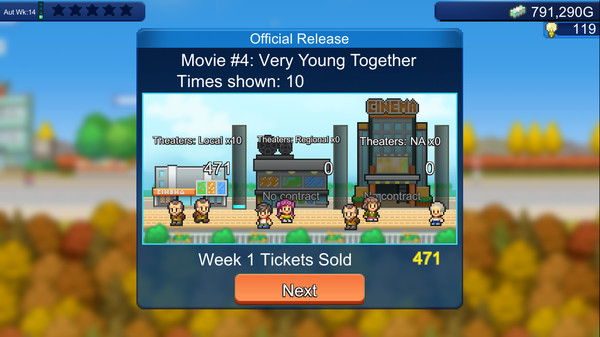 Silver Screen Story gameplay screenshot