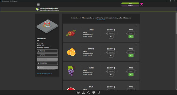 Sim Companies gameplay screenshot