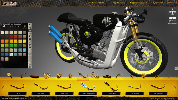 Simson Tuningwerkstatt 3D gameplay screenshot